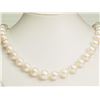 Image 1 : STERLING  SILVER CLASP FRESH WATER PEARL NECKLACE. REPLACEMENT VALUE: $600.00