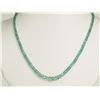 Image 1 : 14KT GOLD CLASP EMERALD 63CT NECKLACE. REPLACEMENT VALUE: $1207.00