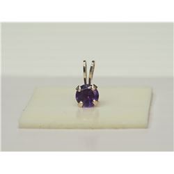 STERLING SILVER AMETHYST PENDANT