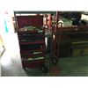 Image 2 : RED METAL ROLLING MECHANICS TOOL CABINET FULL OF ASSORTED TOOLS & A 2 WHEEL FURNITURE DOLLY