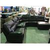 Image 2 : BROWN LEATHER 6 PIECE RECLINING SECTIONAL SOFA  SET