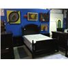 Image 1 : 6 PIECE QUEEN SIZED BEDROOM SUITE - INCLUDES HEADBOARD, FOOTBOARD RAILS, 9 DRAWER DRESSER WITH