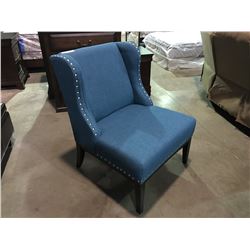 TURQUOISE RETRO INSPIRED ACCENT CHAIR