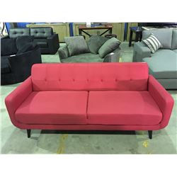 RETRO INSPIRED RED SOFA