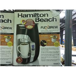 HAMILTON BEACH FLEX BREW PROGRAMABLE SINGLE SERVE COFFEE MAKER