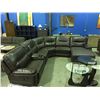 Image 2 : BROWN  LEATHER 6 PIECE SECTIONAL RECLINING SOFA SET