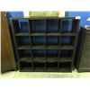 Image 1 : 16 CUBBY DISPLAY SHELF UNIT