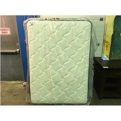 DOUBLE SIZED MATTRESS & BOX SPRING SET COMPLETE WITH ROLLER FRAME