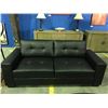 Image 1 : BLACK LEATHER SOFA