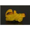 Image 1 : Chinese Yellow Hardstone Carved Archaistic Toggle
