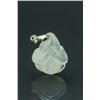 Image 1 : Small Icy Hardstone Carved Pendant