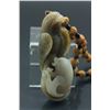 Image 4 : Chinese Two Celadon Jade Carved Bird & Fish