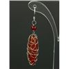 Image 2 : Chinese Red Agate Earrings