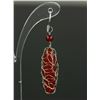 Image 3 : Chinese Red Agate Earrings
