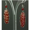 Image 4 : Chinese Red Agate Earrings