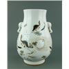 Image 1 : Fine Famiile Rose Porcelain Vase Deng Bishan Mark