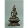 Image 1 : 18/19th C. Chinese Bronze Gilt  Buddha w/ Stand