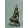 Image 3 : 18/19th C. Chinese Bronze Gilt  Buddha w/ Stand