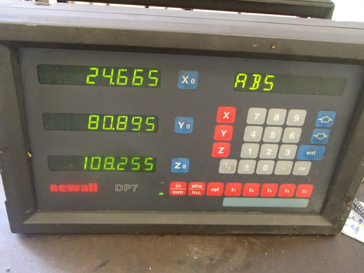 Newall Digital Readout Unit With X,Y,Z Scales - BTM Industrial