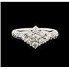Image 2 : 14KT White Gold 1.25 ctw Diamond Ring