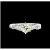 Image 2 : 14KT White Gold 0.81 ctw Diamond Ring