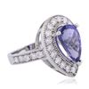Image 1 : 14KT White Gold 3.30 ctw Tanzanite and Diamond Ring