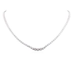 14KT White Gold 5.14 ctw Diamond Necklace