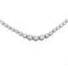 Image 2 : 14KT White Gold 5.14 ctw Diamond Necklace