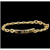 Image 1 : Ralph Lauren 0.20 ctw Diamond Necklace - 18KT Yellow Gold