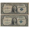 Image 1 : 1935 $1 Star Note Silver Certificate Currency Lot of 2