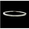 Image 1 : 14KT White Gold 3.12 ctw Diamond Bangle Bracelet