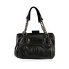 Image 1 : Chanel Black Leather Purse With Chain Handle