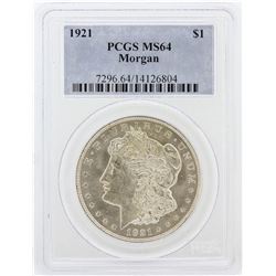 1921 PCGS MS64 Morgan Silver Dollar