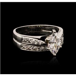 14KT White Gold 1.06 ctw Diamond Ring