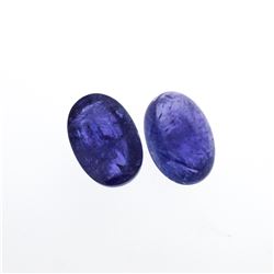 35.47 ctw. Oval Cabochon Tanzanite Parcel