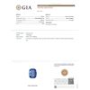 Image 6 : GIA Cert 17.78 ctw Blue Sapphire and Diamond Ring - 14KT White Gold
