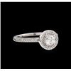 Image 1 : 0.50 ctw Diamond Ring - 14KT White Gold