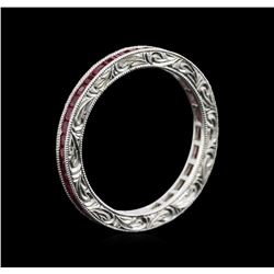 1.26 ctw Ruby Ring - 18KT White Gold