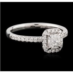 14KT White Gold 0.61 ctw Diamond Ring