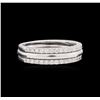 Image 1 : 0.56 ctw Diamond Stackable Ring - 14KT White Gold