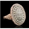 Image 1 : 14KT Rose Gold 1.43 ctw Diamond Ring