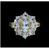 Image 2 : 3.33 ctw Aquamarine Ring - 10KT Yellow Gold