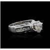 Image 1 : 14KT White Gold 2.03 ctw Diamond Ring