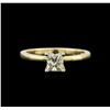 Image 2 : 0.55 ctw Yellow Diamond Solitaire Ring - 18KT Yellow Gold