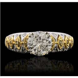 18KT Two-Tone Gold 2.05 ctw Diamond Ring