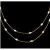 Image 1 : 6.56 ctw Diamond Necklace - 18KT Yellow Gold