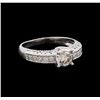 Image 1 : 0.77 ctw Diamond Ring - 18KT White Gold