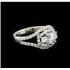 Image 1 : 1.54 ctw Diamond Ring - 18KT White Gold