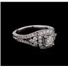Image 1 : 1.29 ctw Diamond Ring - 14KT White Gold