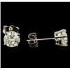 Image 2 : 1.29 ctw Diamond Stud Earrings - 14KT White Gold
